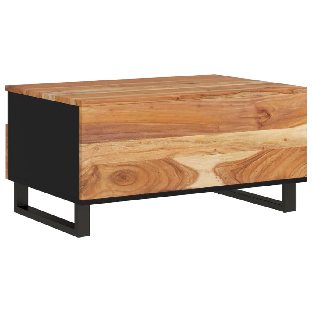 Salontafel 80x54x40 cm massief mangohout en bewerkt hout