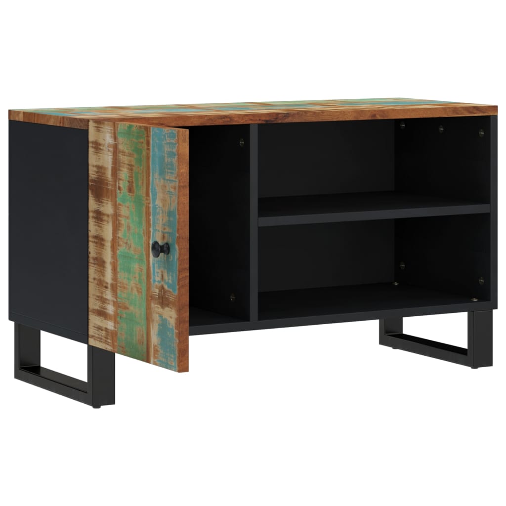 Tv-meubel 80x33x46 cm massief hout gerecycled en bewerkt hout