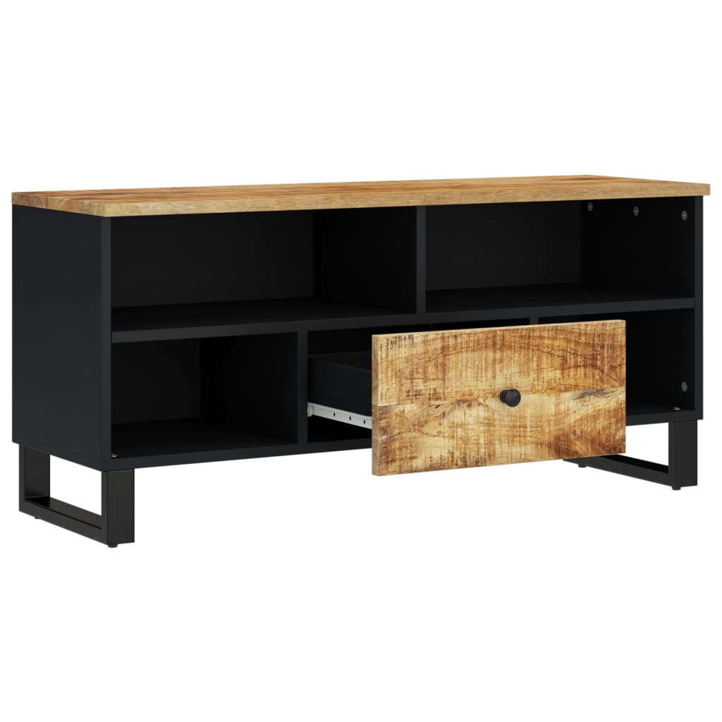 Tv-meubel 100x33x46 cm massief acaciahout en bewerkt hout