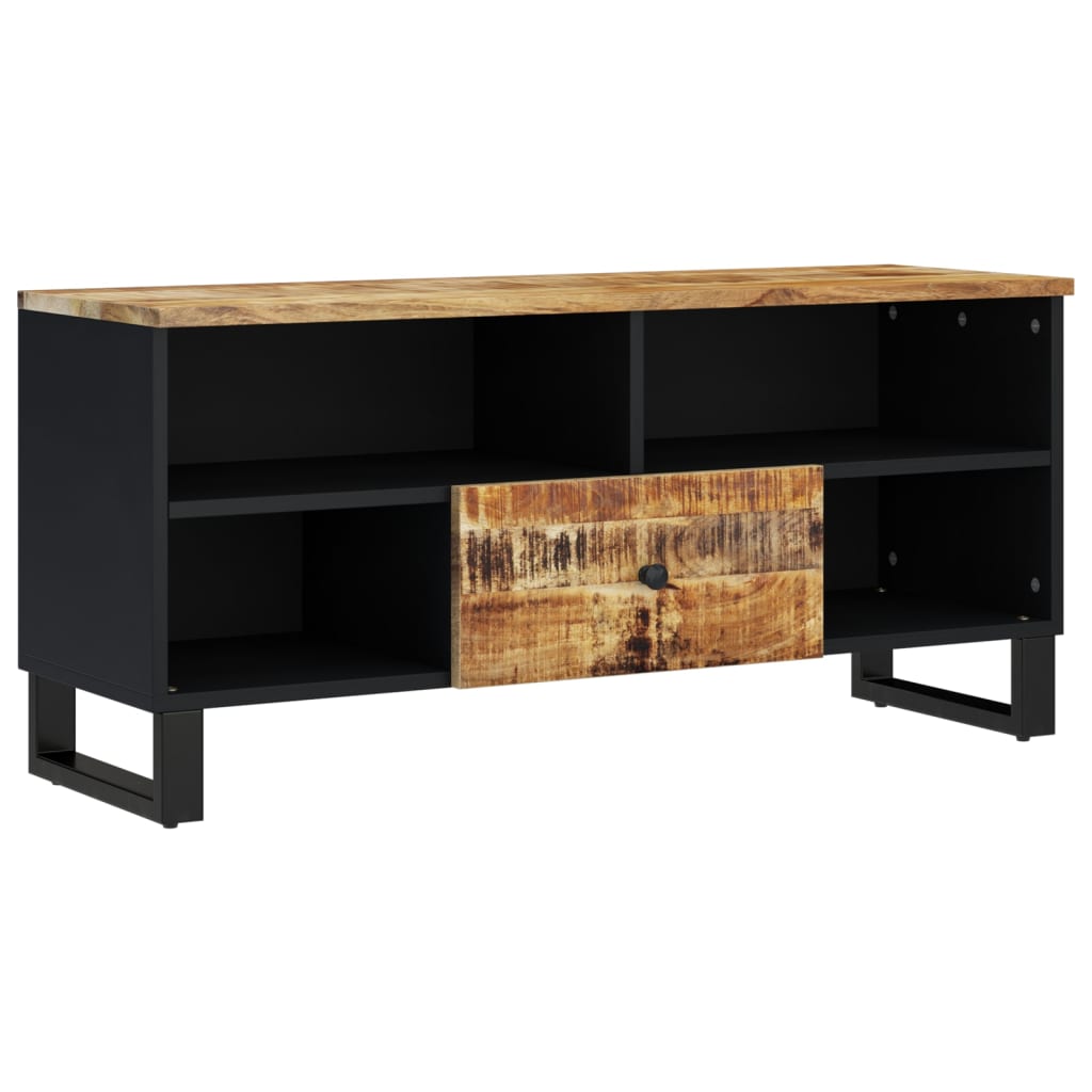 Tv-meubel 100x33x46 cm massief acaciahout en bewerkt hout