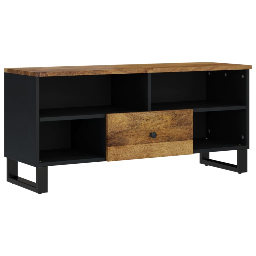 Tv-meubel 100x33x46 cm massief acaciahout en bewerkt hout