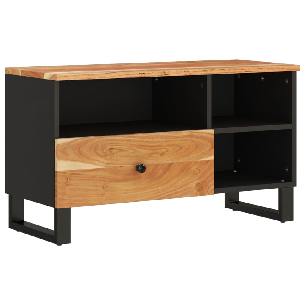 Tv-meubel 80x33x46 cm massief hergebruikt hout en bewerkt hout