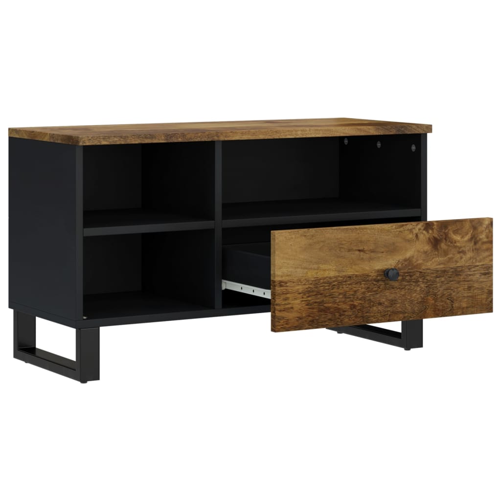 Tv-meubel 80x33x46 cm massief hergebruikt hout en bewerkt hout