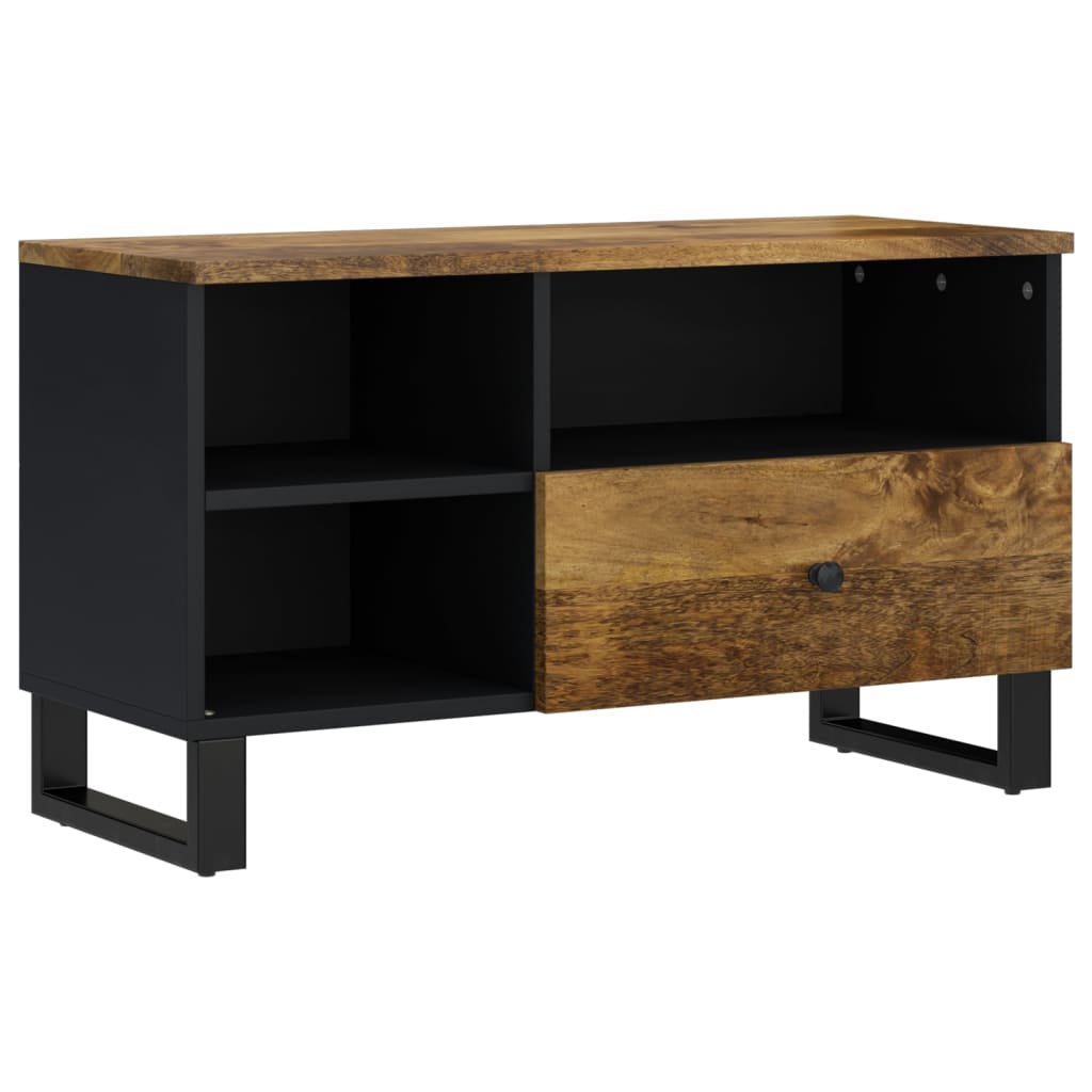 Tv-meubel 80x33x46 cm massief hergebruikt hout en bewerkt hout