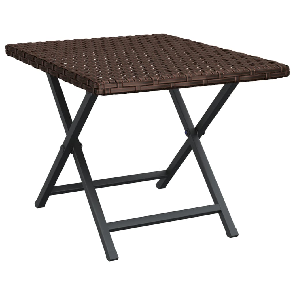 Tafel inklapbaar 45x35x32 cm poly rattan