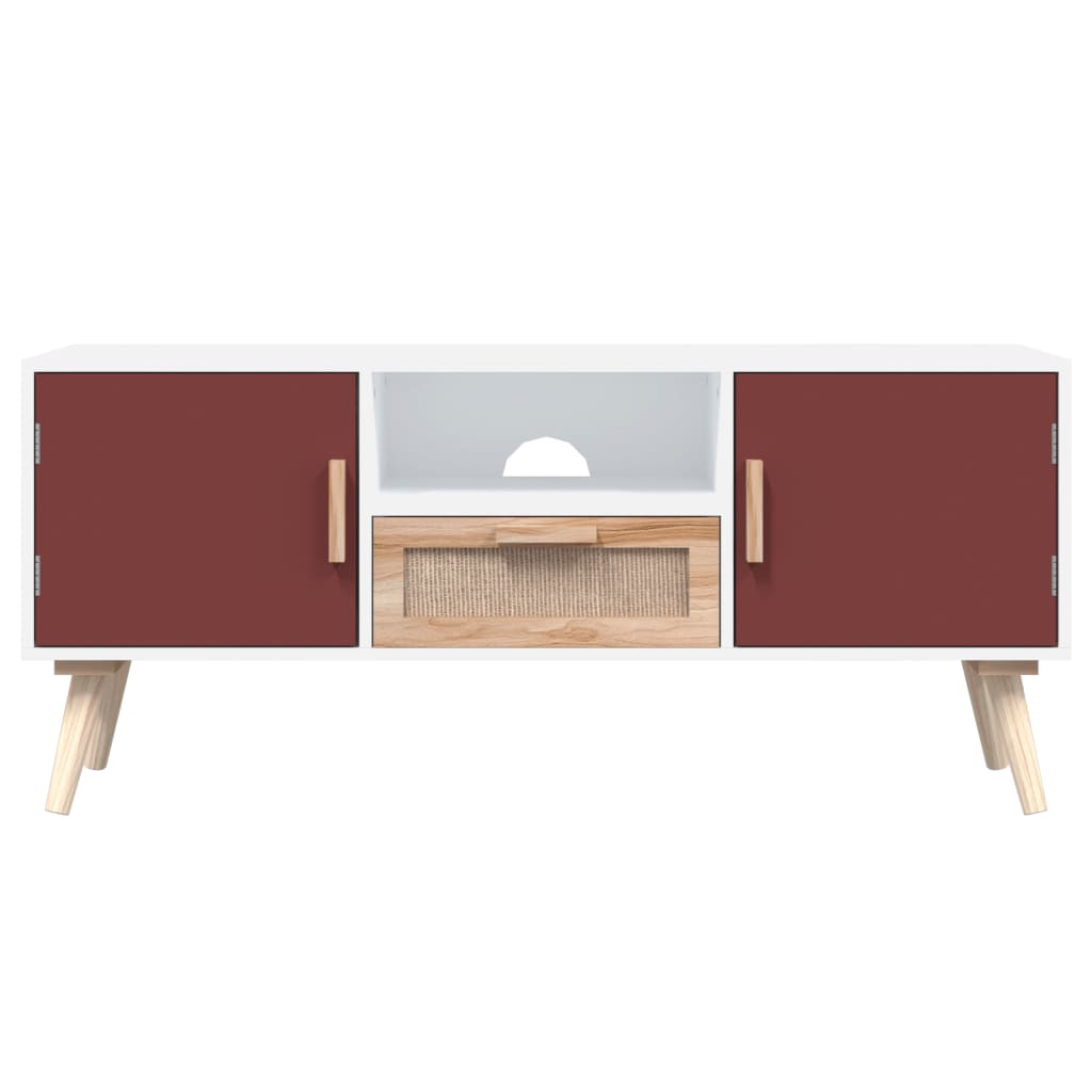 Tv-meubel met deuren 105x30x45 cm bewerkt hout