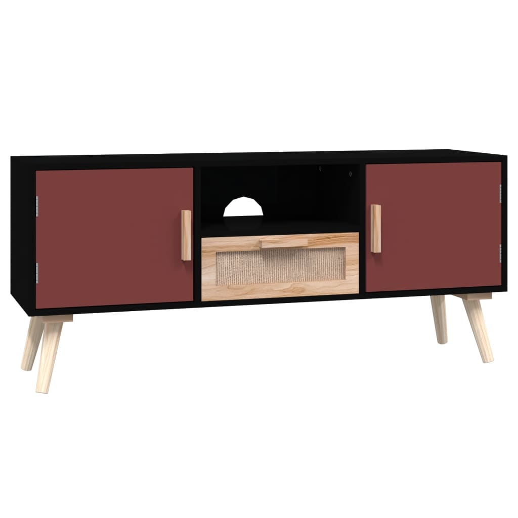 Tv-meubel met deuren 105x30x45 cm bewerkt hout