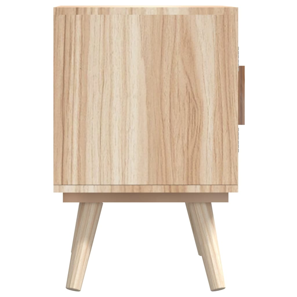 Tv-meubel met deuren 105x30x45 cm bewerkt hout