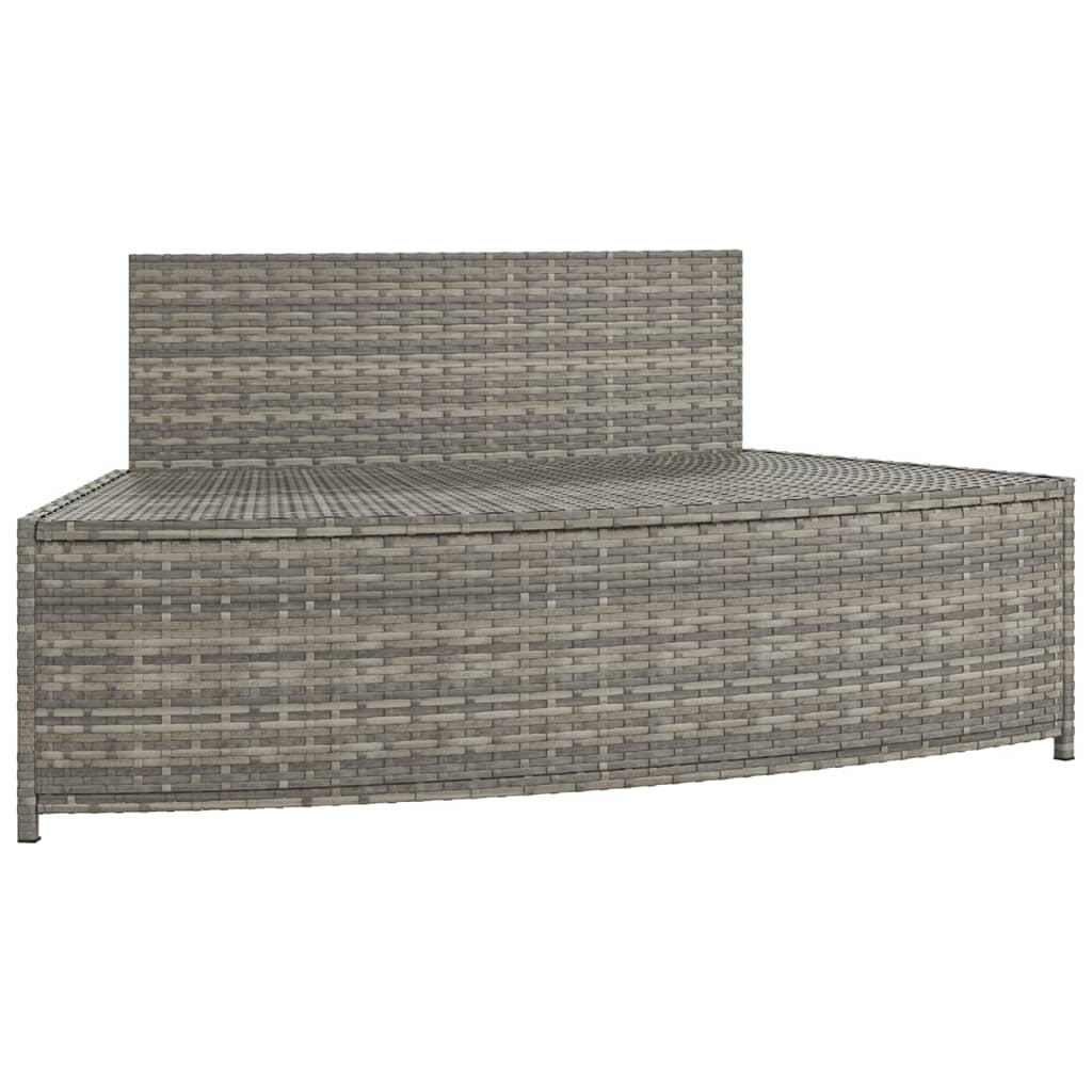 Opbergschappen 2 st poly rattan