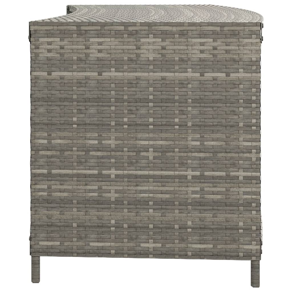 Opbergschappen 2 st poly rattan