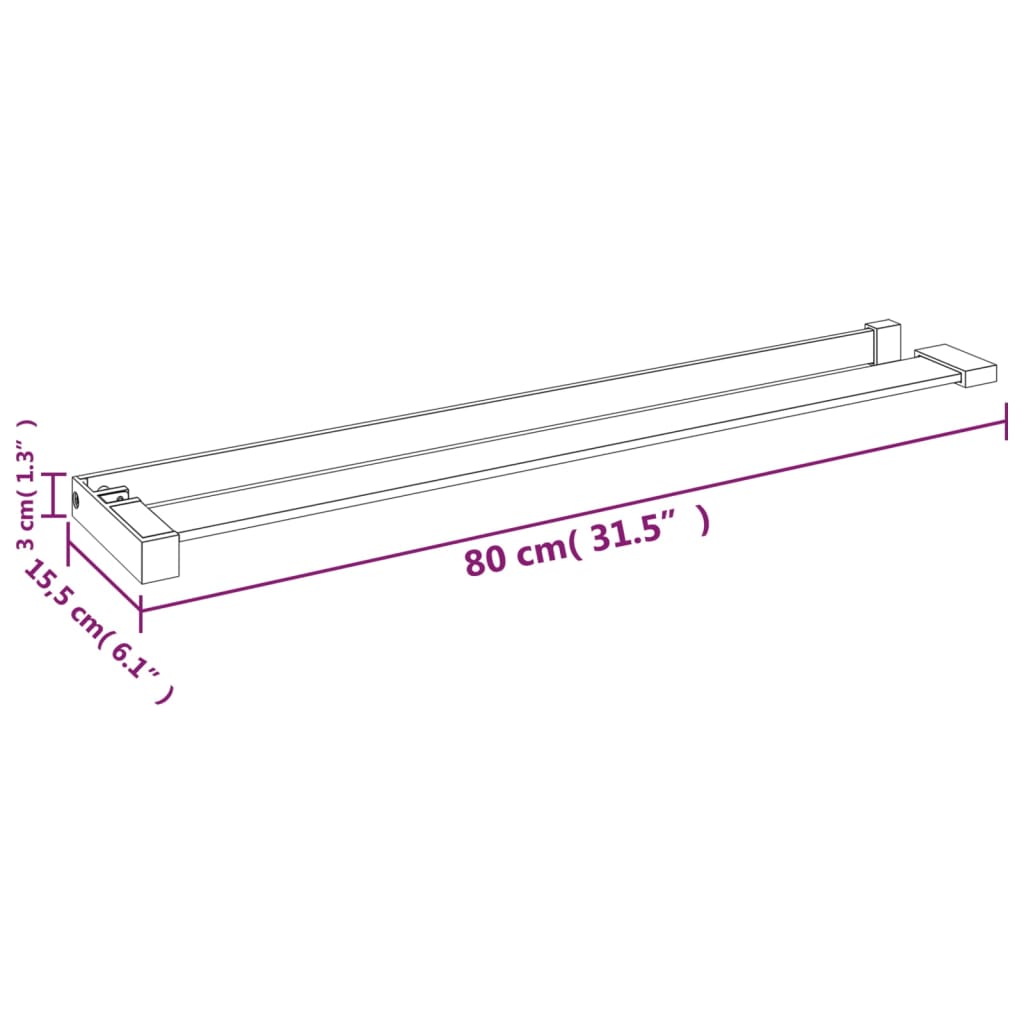 Doucheschap voor inloopdouchewand 115 cm aluminium