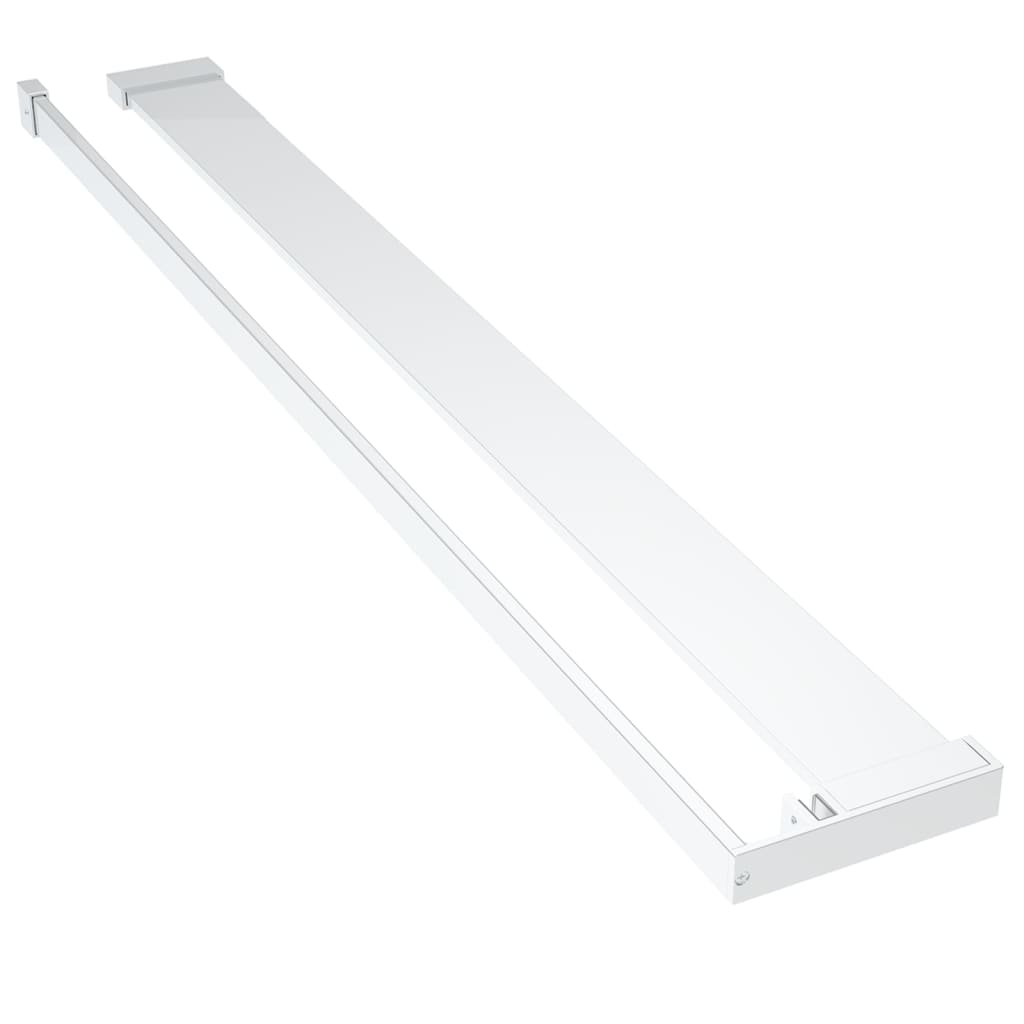 Doucheschap voor inloopdouchewand 115 cm aluminium