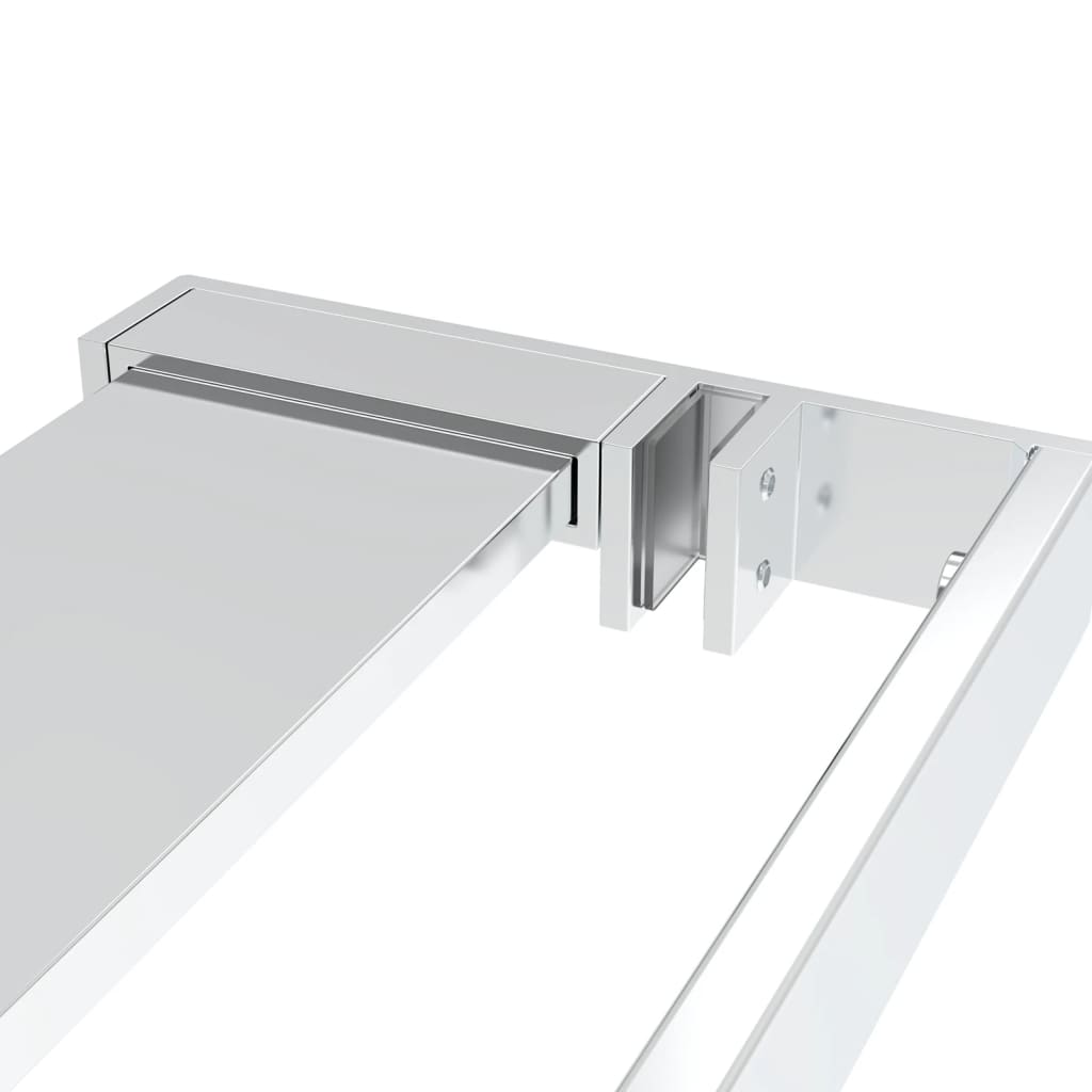 Doucheschap voor inloopdouchewand 115 cm aluminium