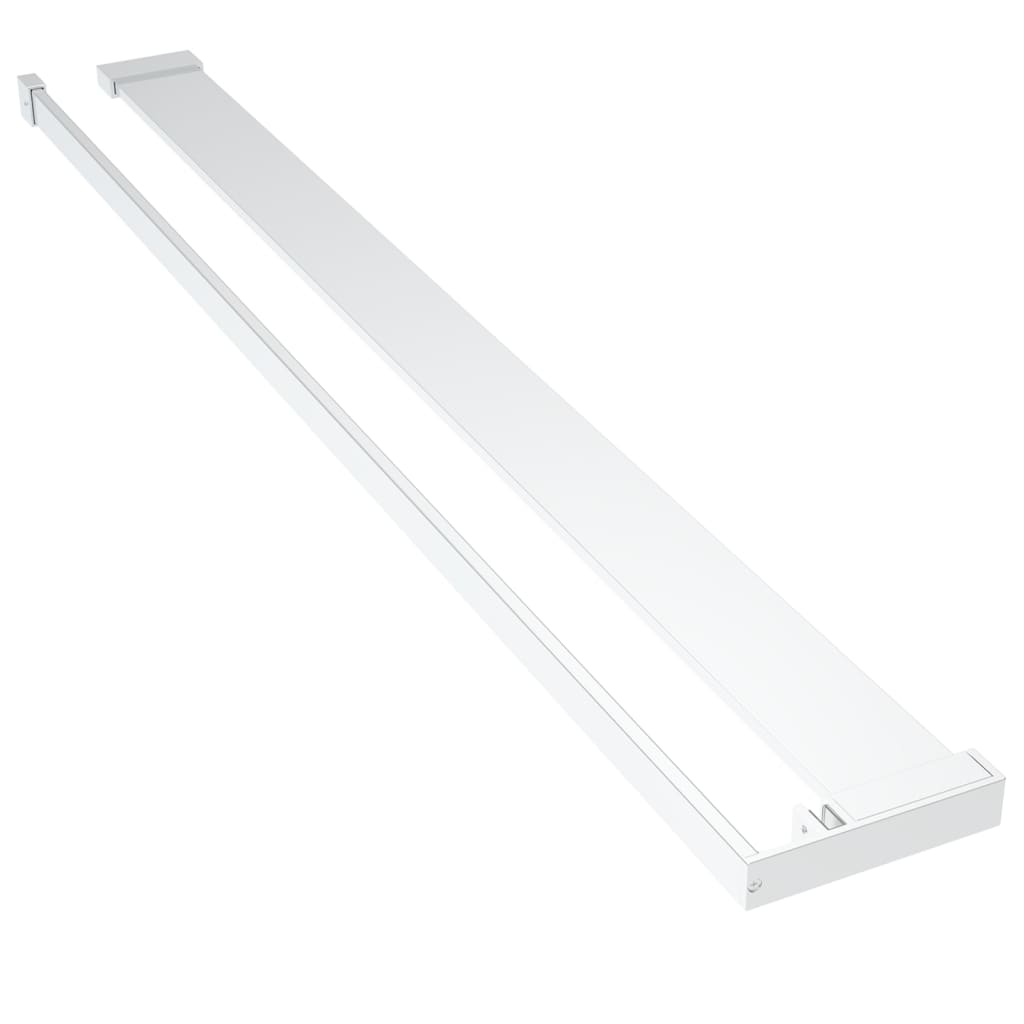 Doucheschap voor inloopdouchewand 115 cm aluminium