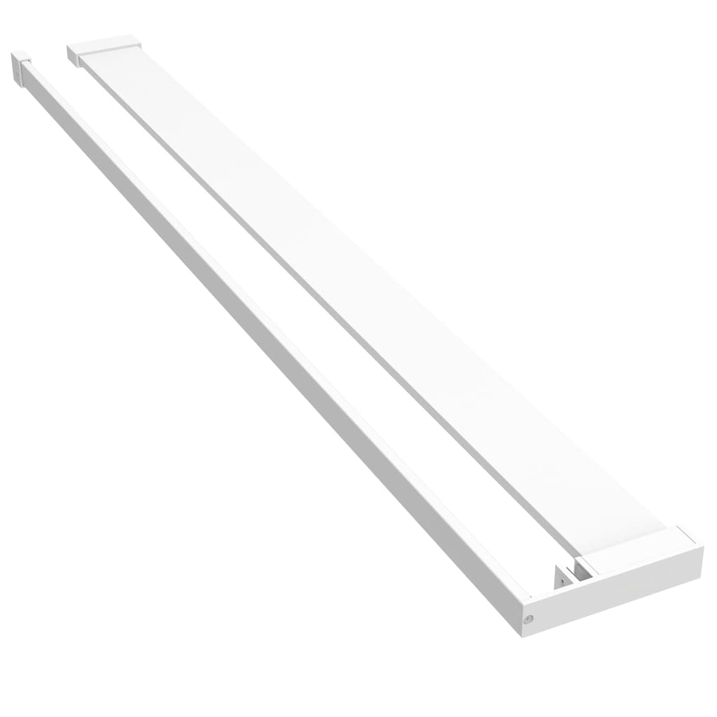 Doucheschap voor inloopdouchewand 115 cm aluminium