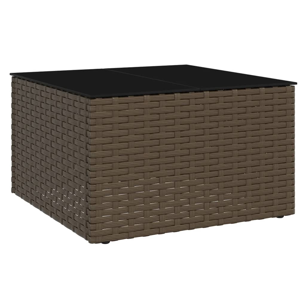 2-delige Loungeset met kussens poly rattan