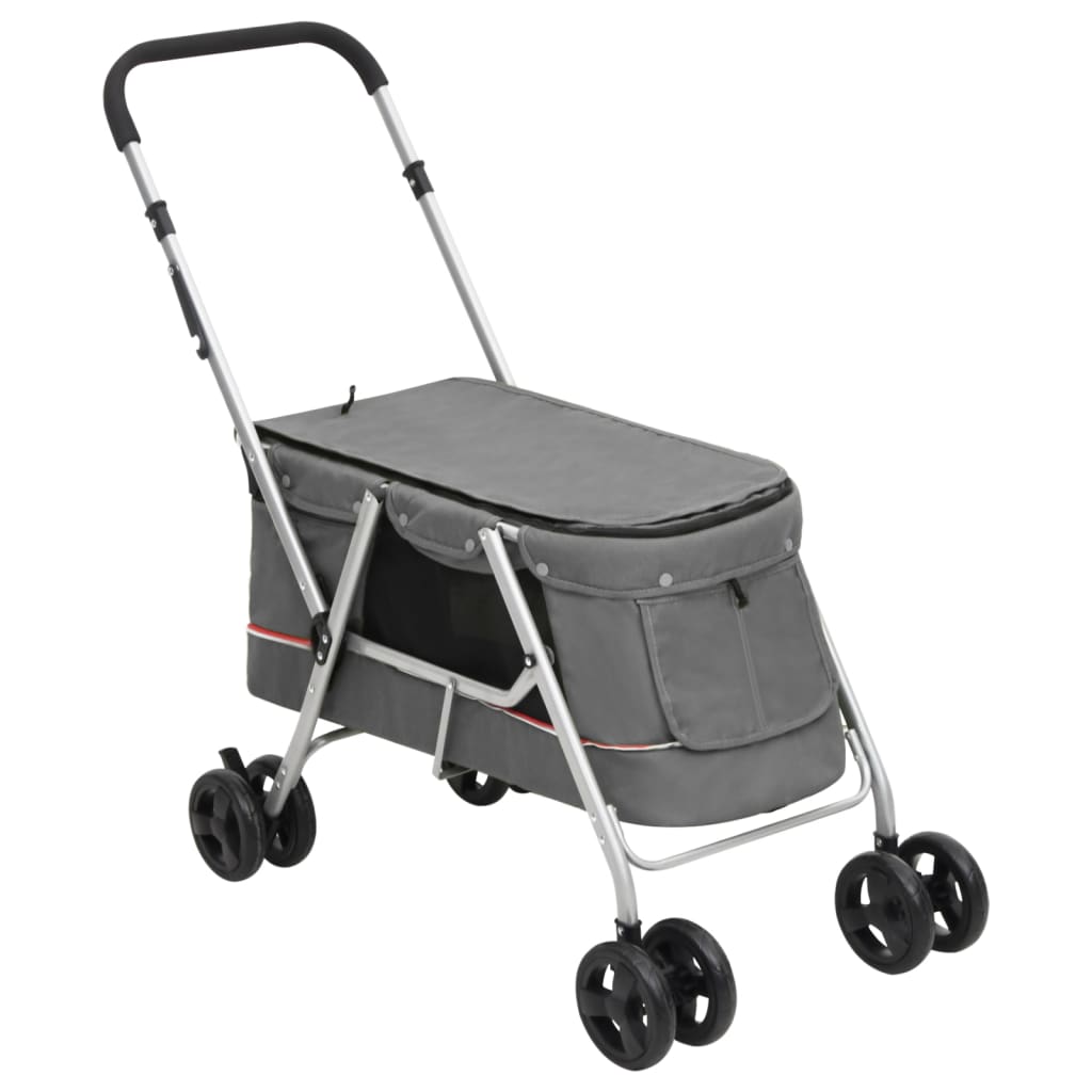 Hondenwagen inklapbaar 100x49x96 cm linnenstof