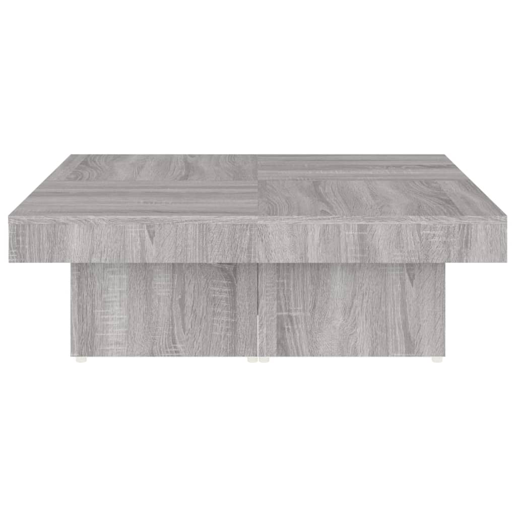 Salontafel 90x90x28 cm bewerkt hout