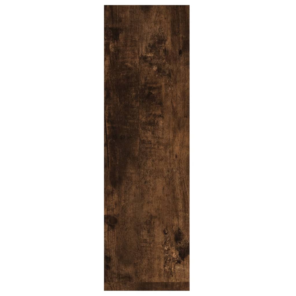 Wandschappen 2 st 50x15x50 cm bewerkt hout bruin eikenkleur