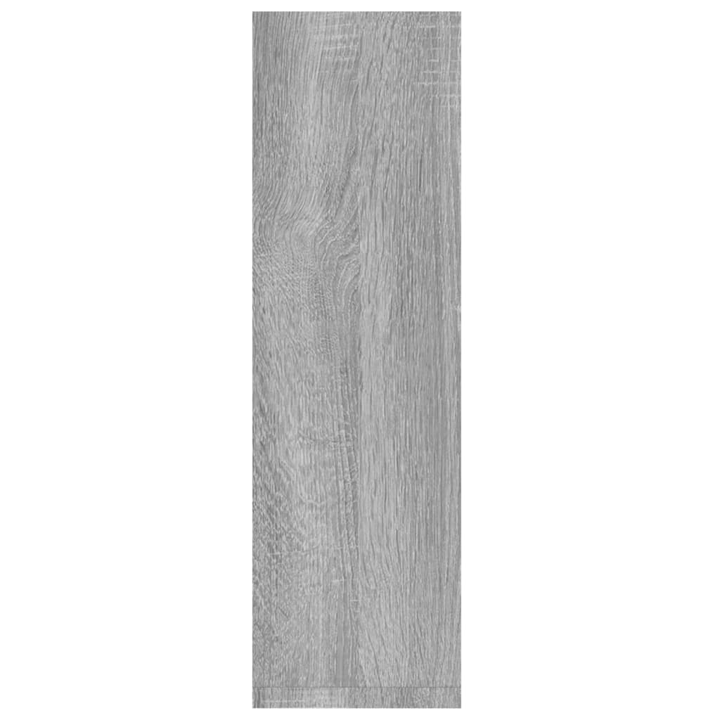 Wandschappen 2 st 50x15x50 cm bewerkt hout bruin eikenkleur