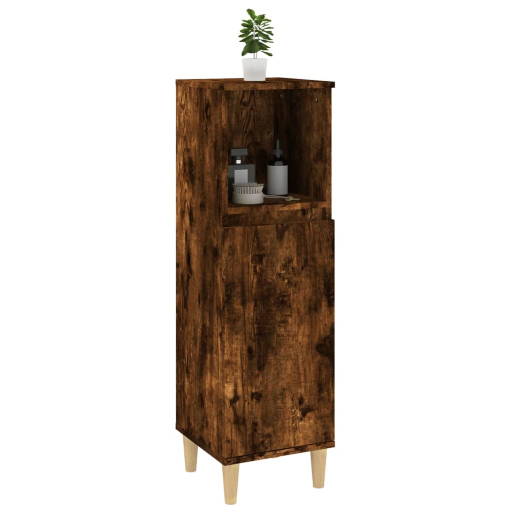 Badkamerkast 30x30x100 cm bewerkt hout