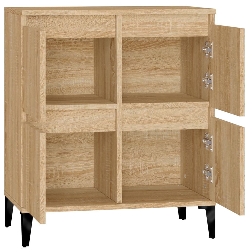 Dressoir 60x35x70 cm bewerkt hout