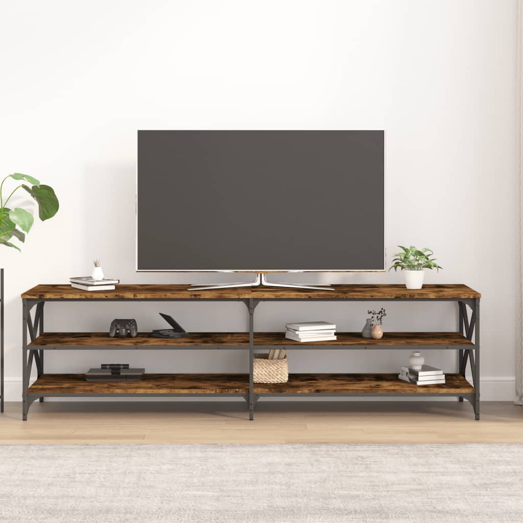 Tv-meubel 180x40x50 cm bewerkt hout eikenkleurig