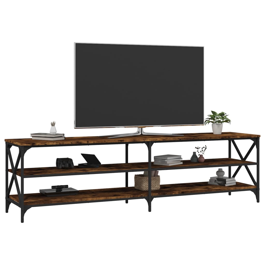 Tv-meubel 180x40x50 cm bewerkt hout eikenkleurig