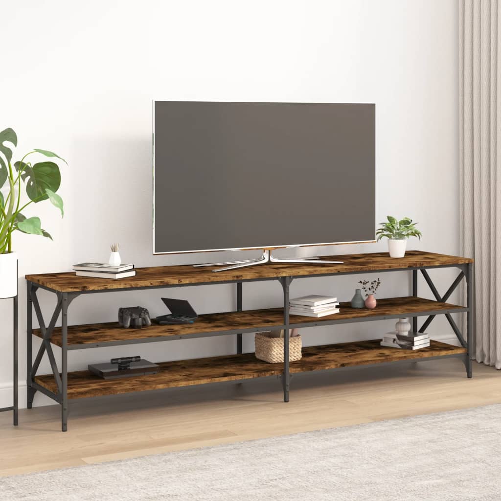 Tv-meubel 180x40x50 cm bewerkt hout eikenkleurig