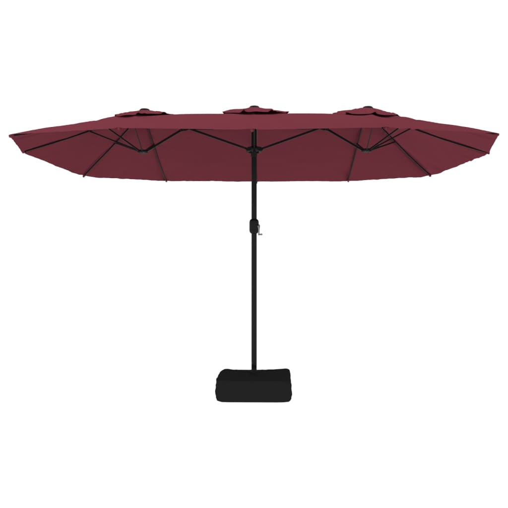 Parasol dubbel 449x245 cm zandwit