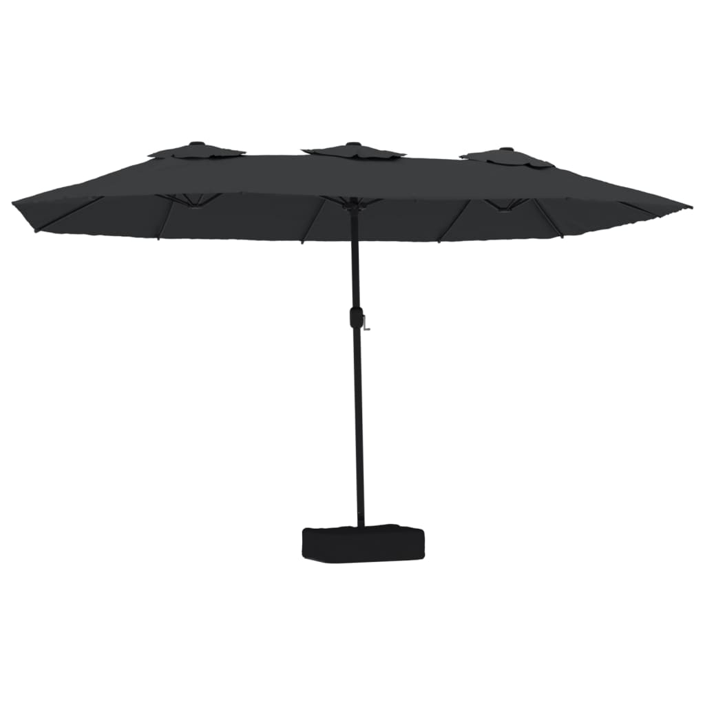 Parasol dubbel 449x245 cm zandwit