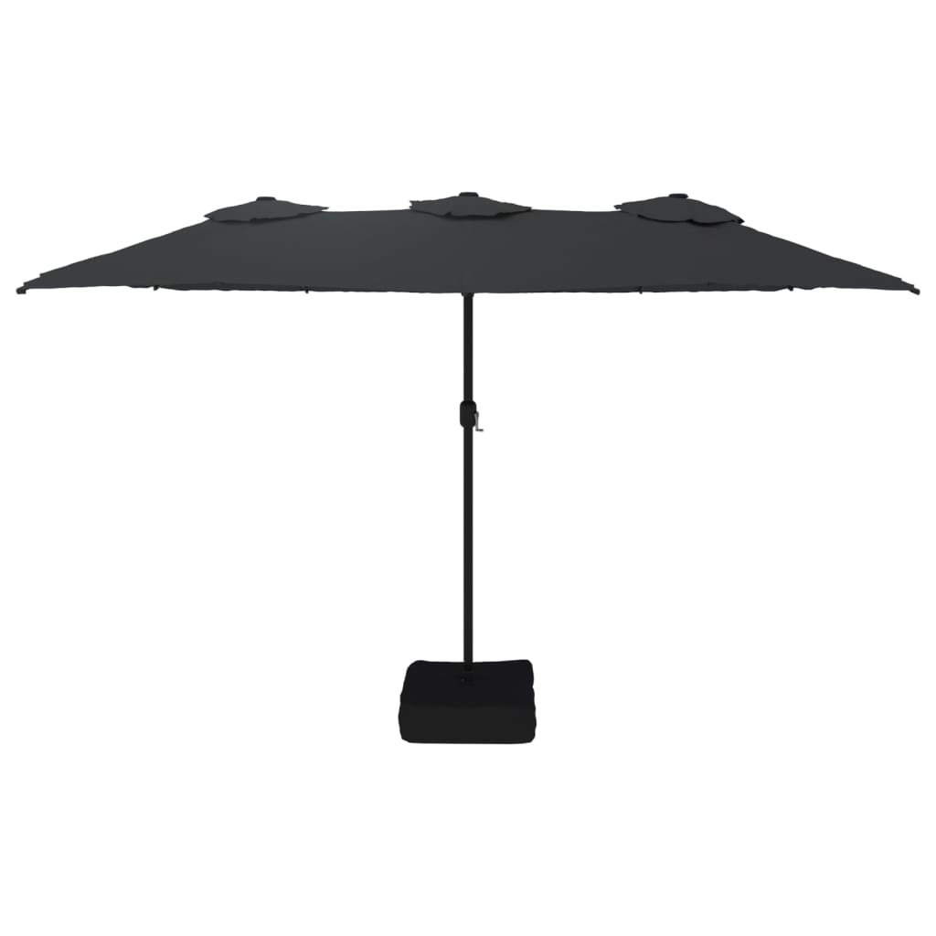 Parasol dubbel 449x245 cm zandwit