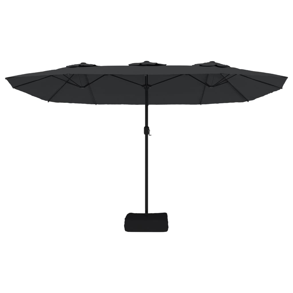 Parasol dubbel 449x245 cm zandwit