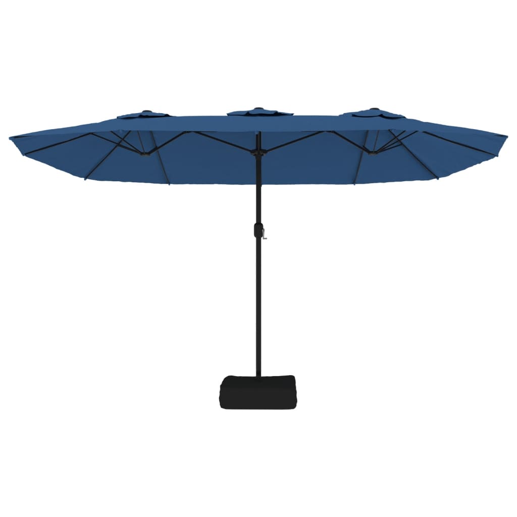 Parasol dubbel 449x245 cm zandwit