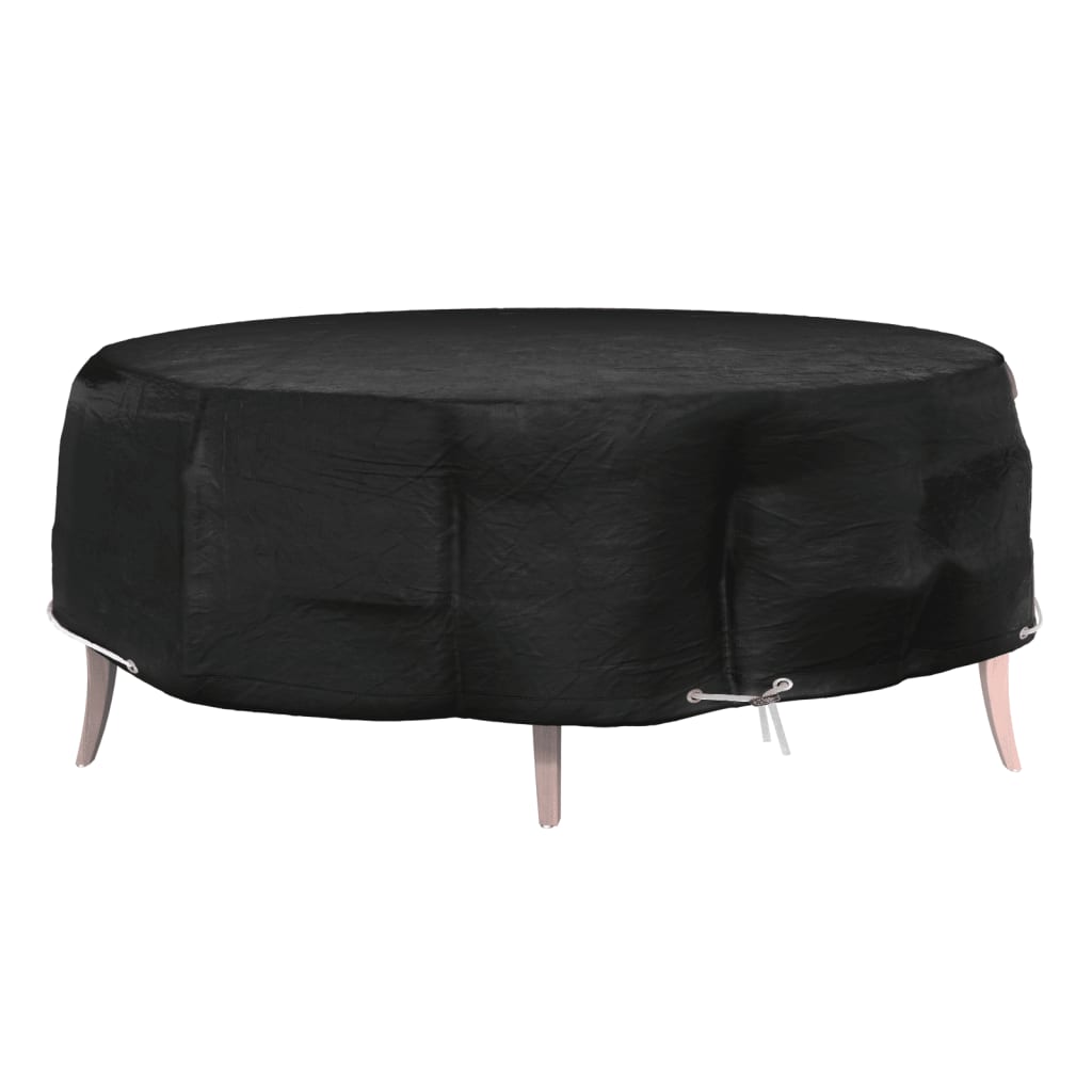 Tuinmeubelhoezen voor loungebed 2 st 10 oogjes rond Ø236x67 cm