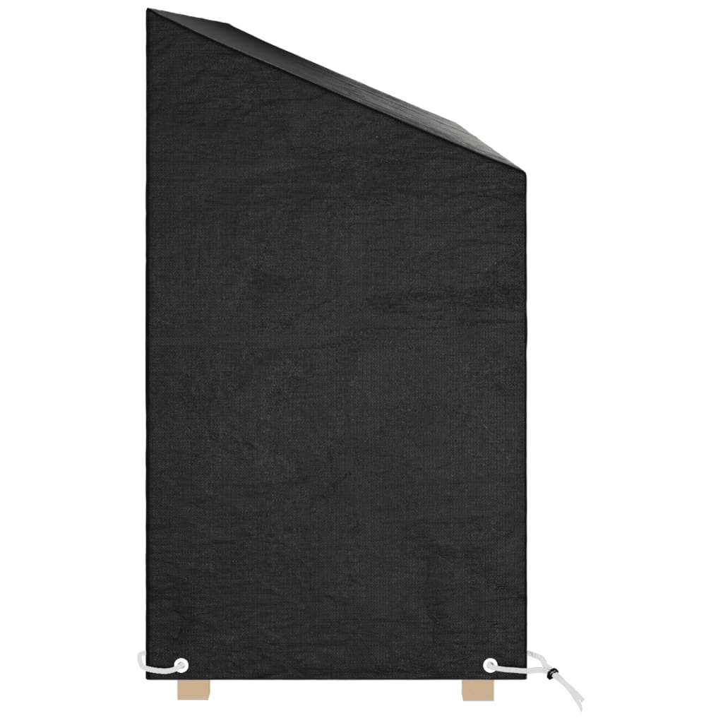 Tuinbankhoezen 2 st 8 oogjes 130x70x70/88 cm polyetheen