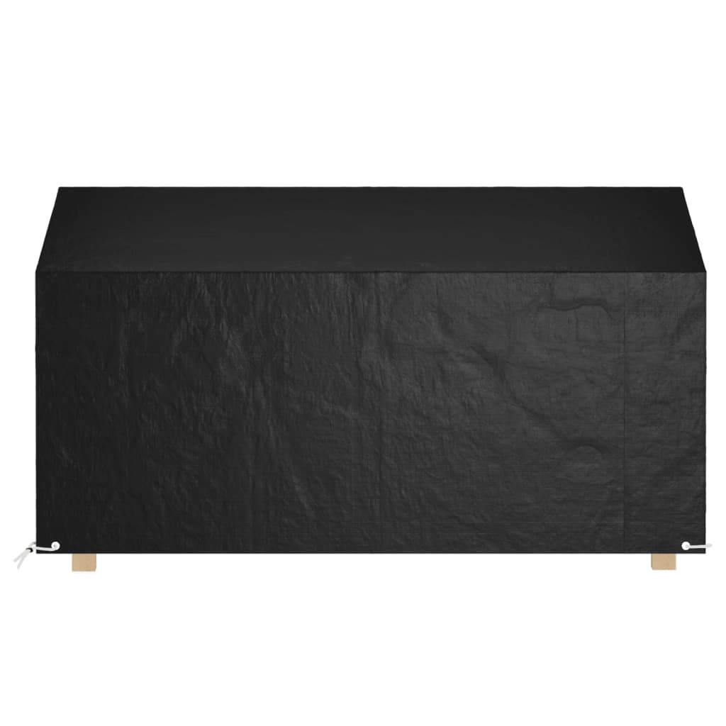 Tuinbankhoezen 2 st 8 oogjes 130x70x70/88 cm polyetheen