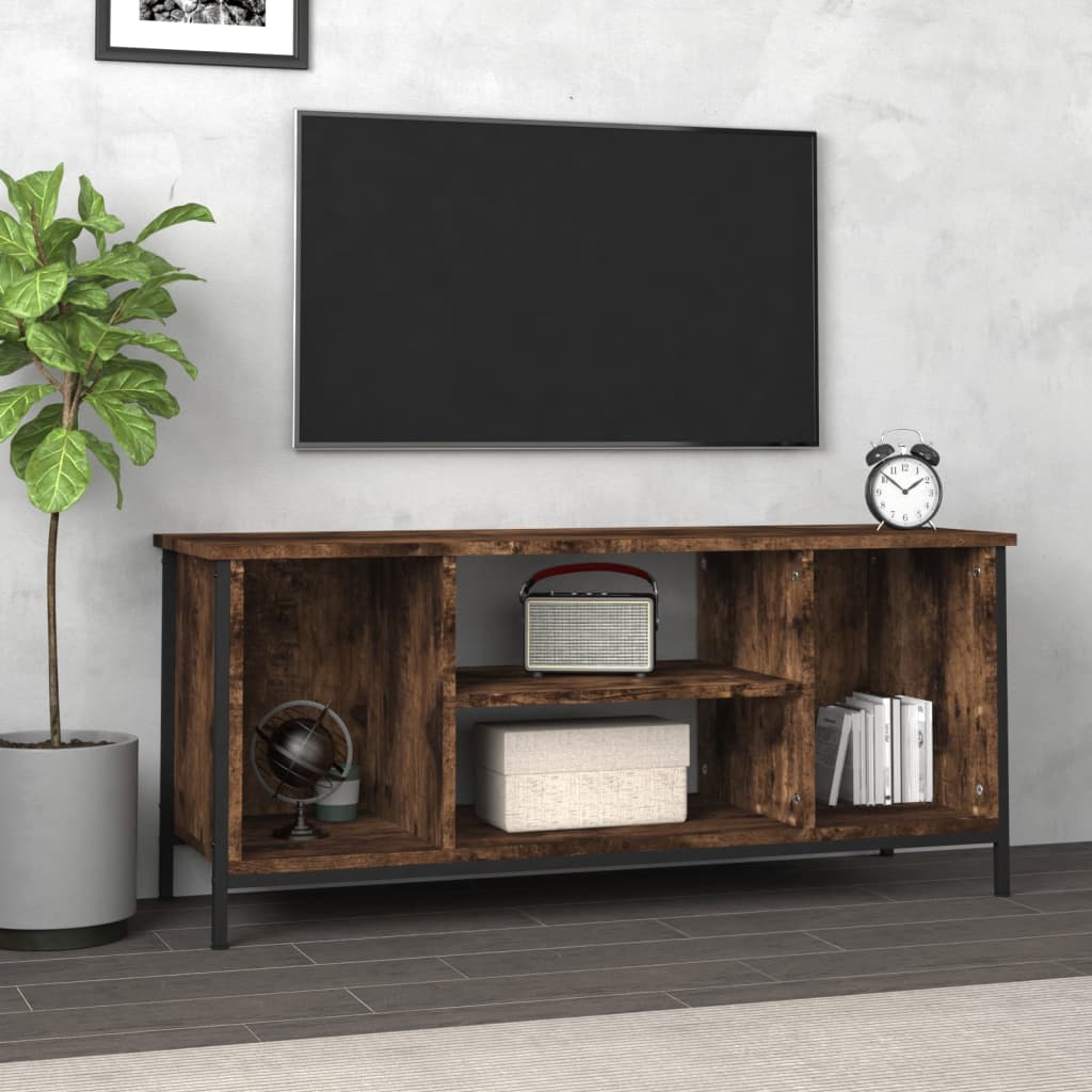 Tv-meubel 102x35x45 cm bewerkt hout eikenkleurig