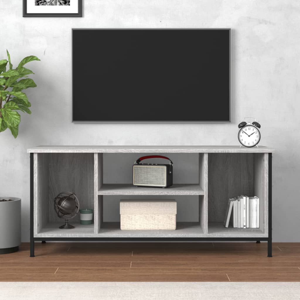 Tv-meubel 102x35x45 cm bewerkt hout eikenkleurig