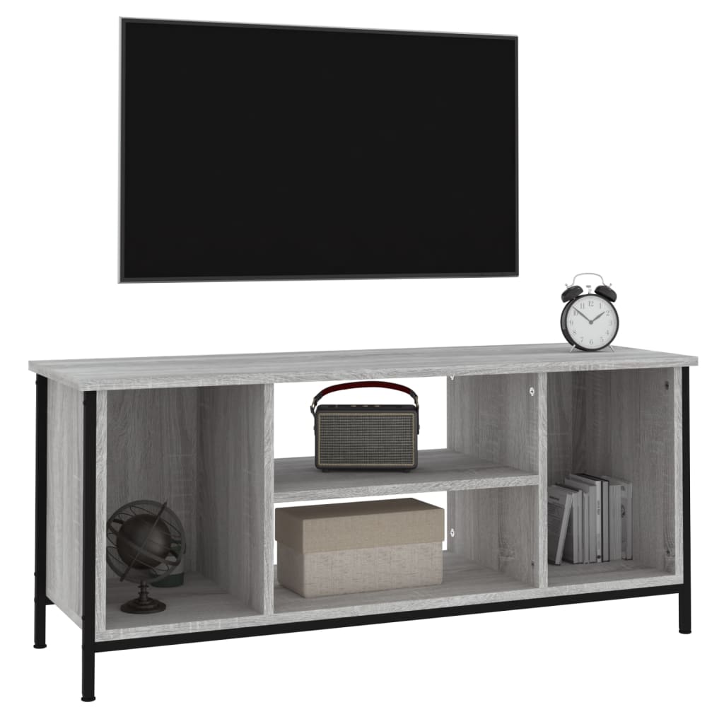 Tv-meubel 102x35x45 cm bewerkt hout eikenkleurig