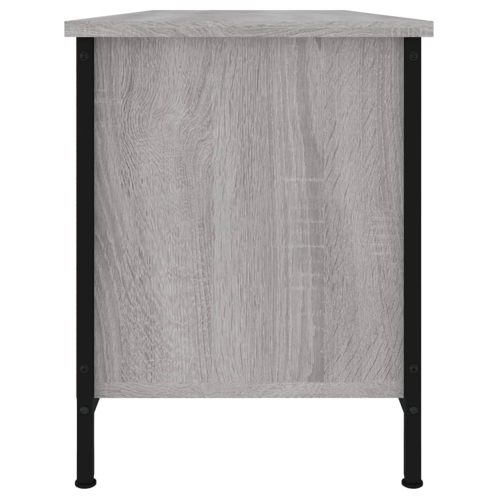 Tv-meubel 102x35x45 cm bewerkt hout eikenkleurig