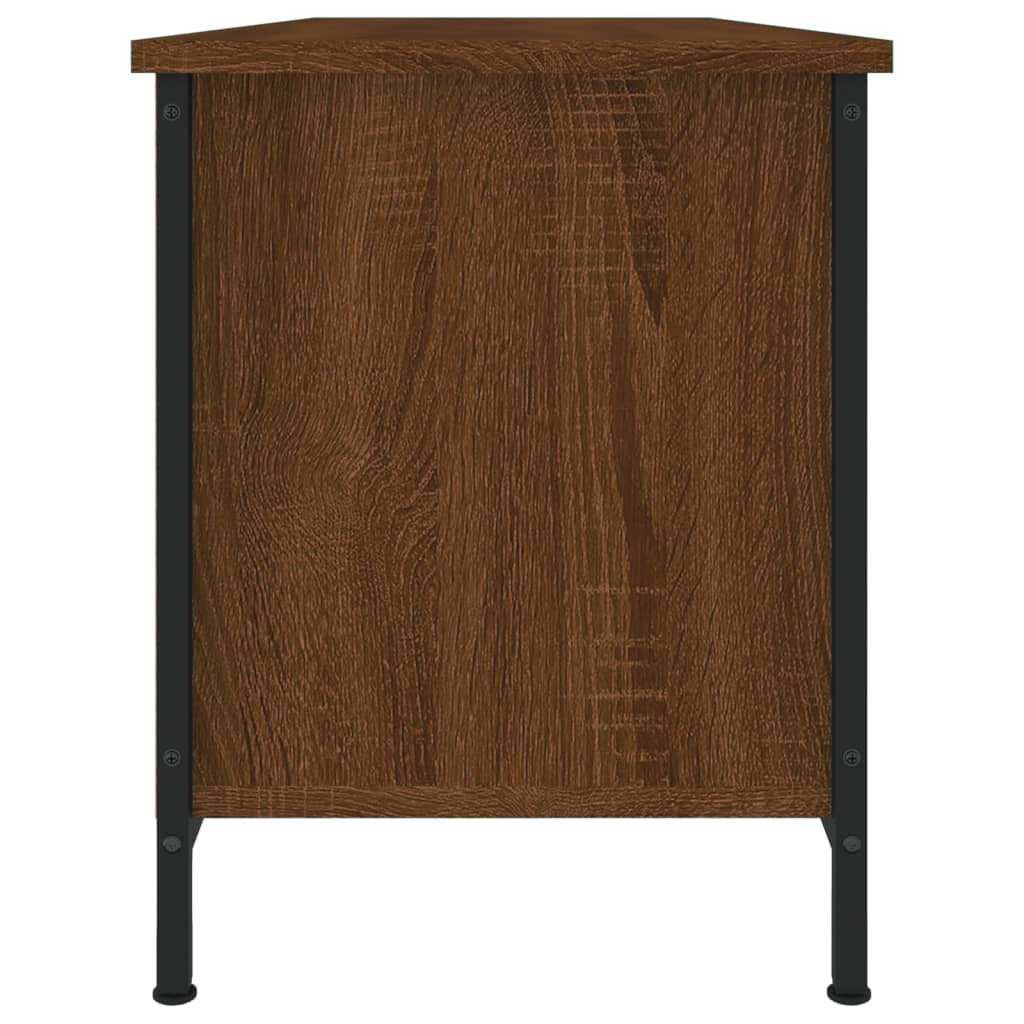 Tv-meubel 102x35x45 cm bewerkt hout eikenkleurig