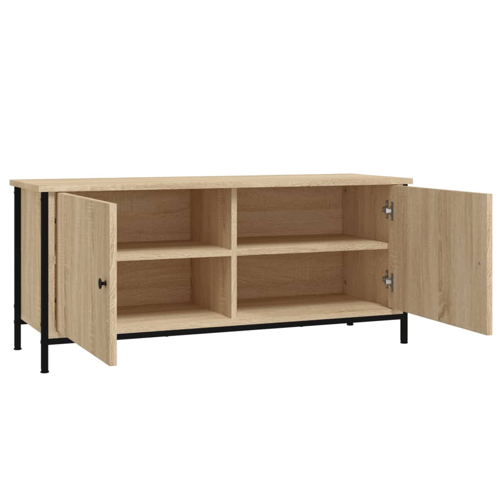 Tv-meubel met deuren 60x35x45 cm bewerkt hout