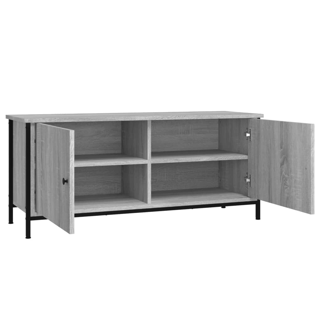 Tv-meubel met deuren 60x35x45 cm bewerkt hout