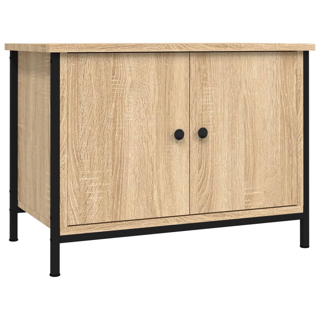 Tv-meubel met deuren 60x35x45 cm bewerkt hout