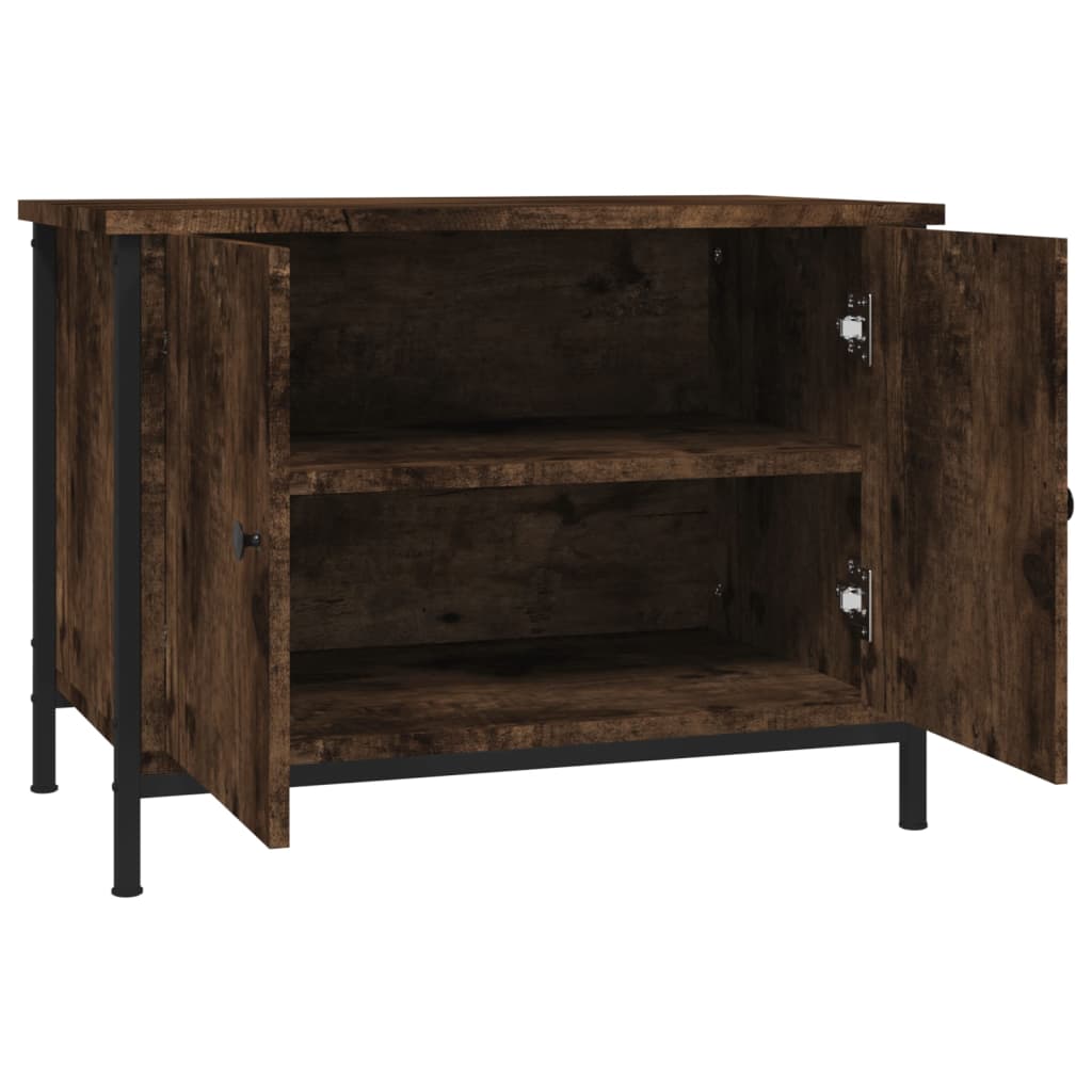 Tv-meubel met deuren 60x35x45 cm bewerkt hout