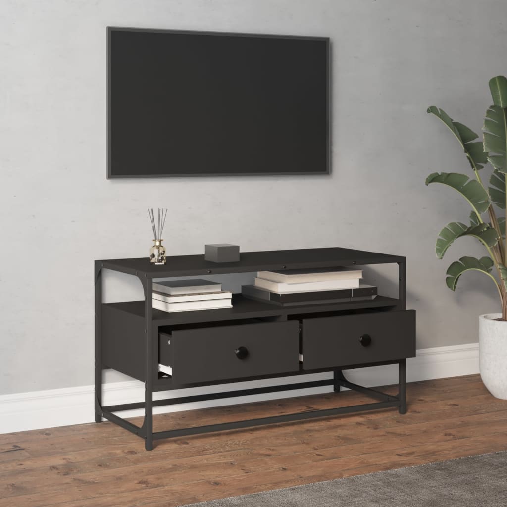 Tv-meubel 80x35x45 cm bewerkt hout sonoma eikenkleurig