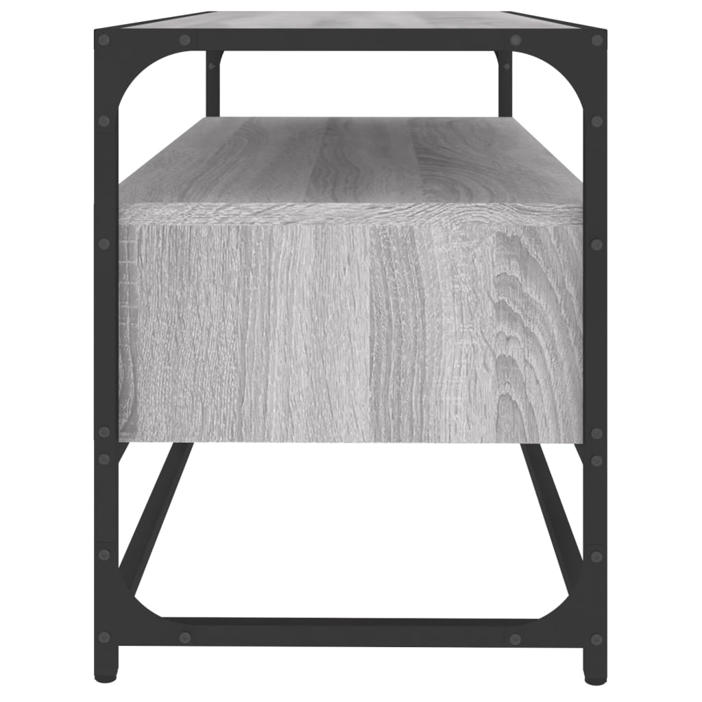 Tv-meubel 80x35x45 cm bewerkt hout sonoma eikenkleurig