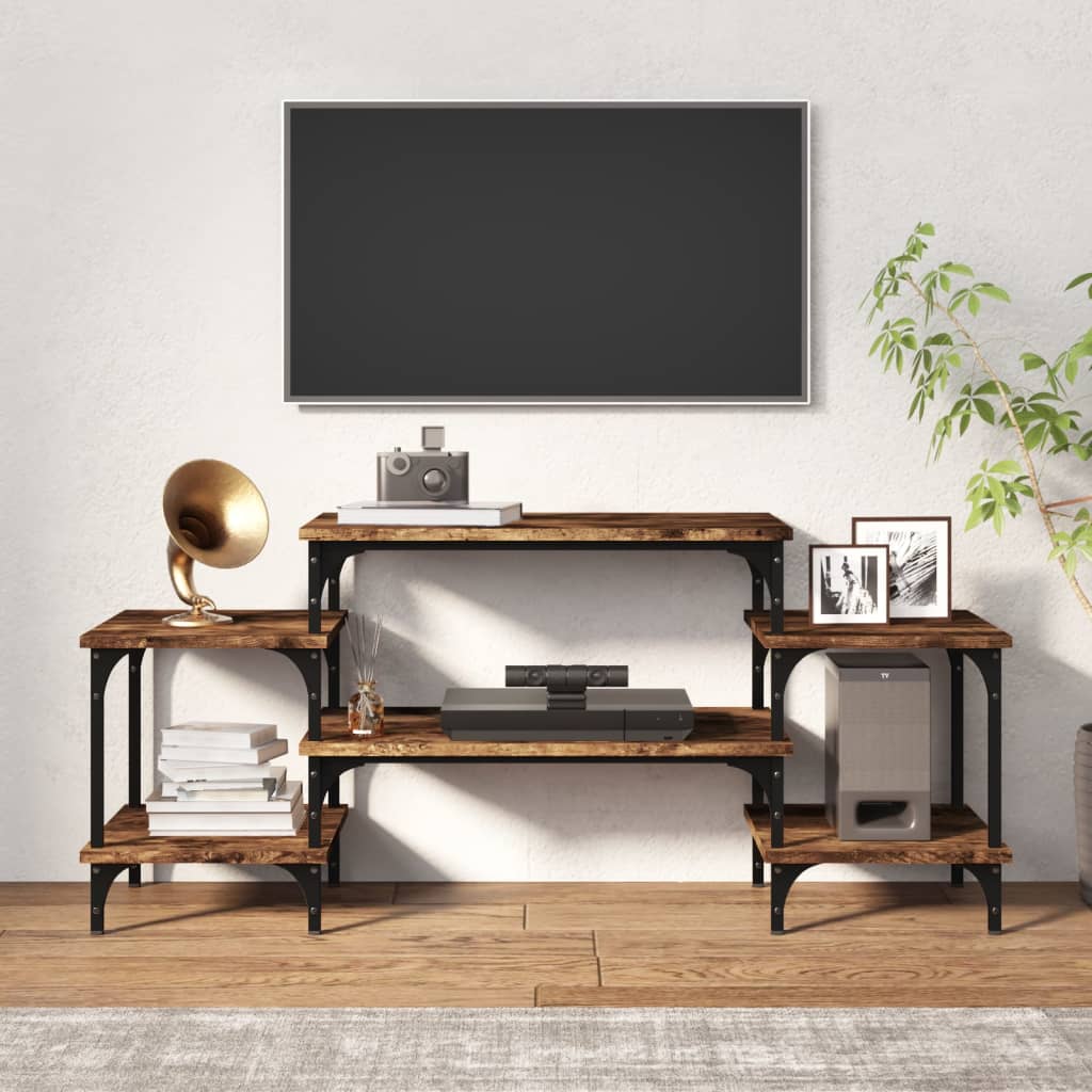 Tv-meubel 157x35x52 cm bewerkt hout eikenkleurig