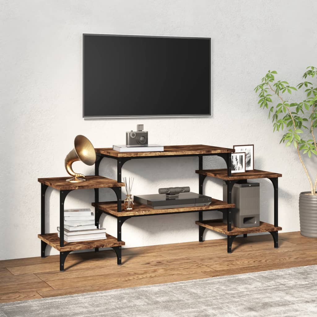 Tv-meubel 157x35x52 cm bewerkt hout eikenkleurig